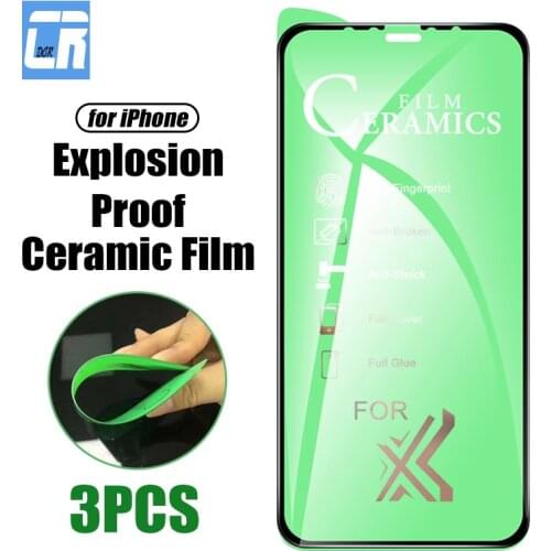 3pcs soft ceramic screen protector for iphone 11 pro xs max xr x full cover protective film for iphone 12 pro max mini not glass