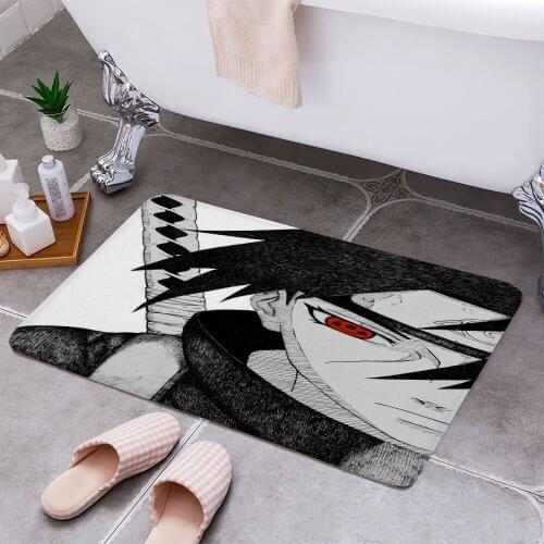 Uchiha itachi anbu Cheaper Anti-slip Modern Area Rugs Living Room Balcony Bathroom Printed Carpet Doormat Hallway Bath Mat