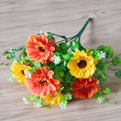Single Fake Flower Bouquets Simulation Of Plastic Beam Rural Small Chrysanthemum Decorative Unisex Movie & Tv Toy 2021