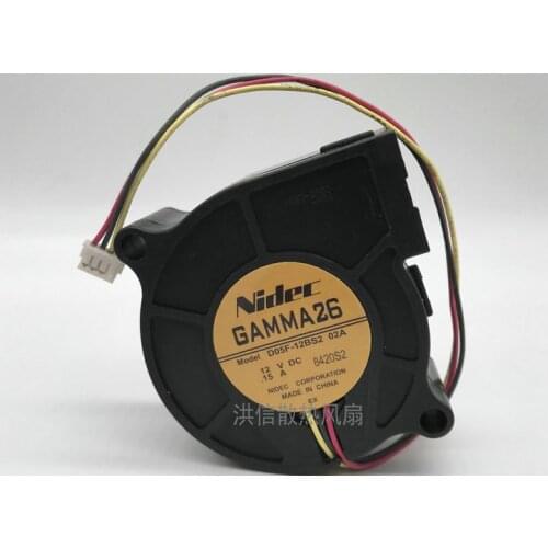 Original Nidec 5025 12V 0.15A d05f-12bs2 01A 02A ultra silent turbine fan