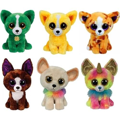 New Big Eyed Chihuahua Plush Kids Stuffed Animals Toys For Children Gifts 15CM/25CM