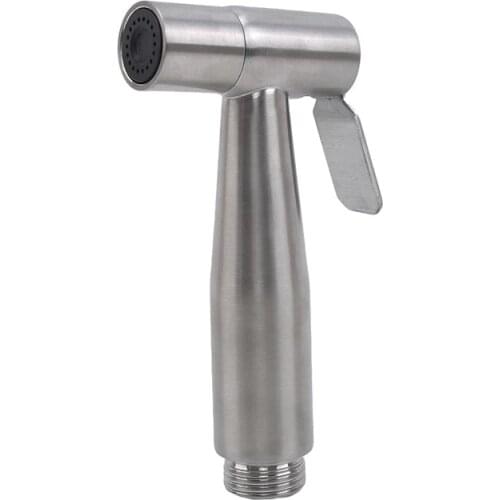 Stainless Steel Bidet Faucets Hand-held Booster Spray Gun for Toilet Bathroom Self-Cleaning Bidet Sprayer Shower Bathroom Spray