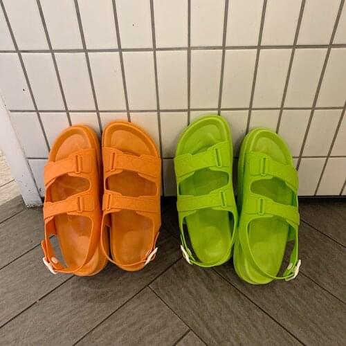 New Fashion Beach Sandals Female Rome Sandal Platform Buckle Summer Shoes Woman Preppy Sandalias Footwear