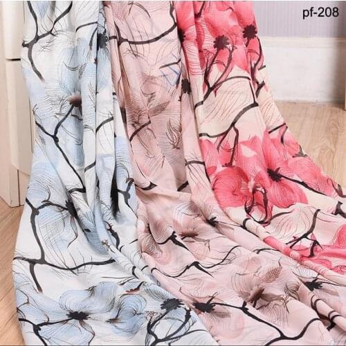 Chiffon Fabric Direct Sales New Polyester Printed Fashion 1 Yard