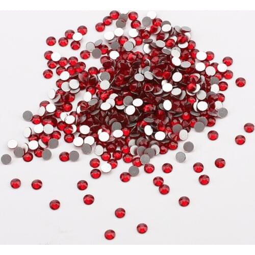 Siam Rhinestones SS3-SS34 Glass Rhinestone Crystals Round Stone Glue on Garments