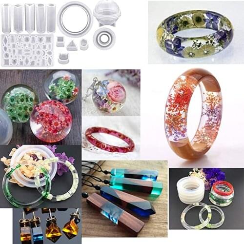 Silicone Casting Molds For Resin Epoxy For Handmade Crystal Glue Diy Craft Jewelry Pendant Making Tool Sets/DIY Crafting
