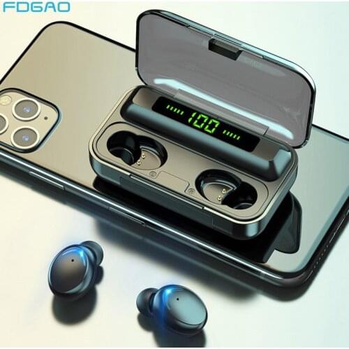 TWS Bluetooth 5.0 Earphones 2000mAh Charging Box Wireless Headphone 9D Stereo Sports Waterproof Earbuds Headsets With Microphone