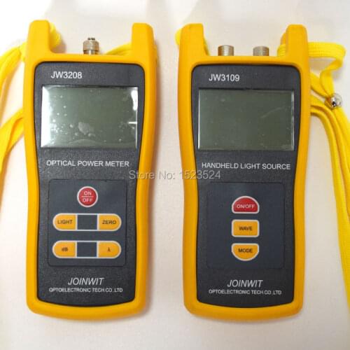 Fiber Optic Multimeter SM&MM JW3208C Handheld -50~+26dBm Optical Power Meter +JW3109 Optical Light Source 850/1300/1310/1550nm