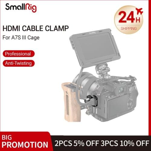 SmallRig HDMI Cable Clamp for Sony A7S III Camera Cage DIY Accessories 3000