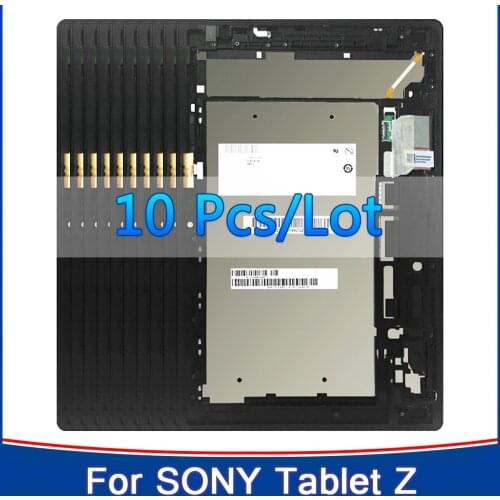 10Pcs 100%Tested For Sony Xperia Tablet Z Z1 SGP311 SGP312 SGP321 LCD Display Touch Screen Digitizer Assembly Replacement Parts