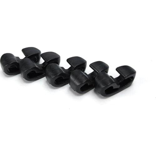 5pcs Outdoor External Strapping Plastic Buckle Snap Hook Elastic Rope Cord Bungee Ties Outdoor Backpack Bag Parts Accessories