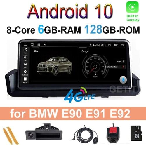 10.25 Inch 6+128GB Android 10.0 Car Radio Stereo Player GPS Navigation Video For BMW E90 E91 E92 E93 2005 - 2012