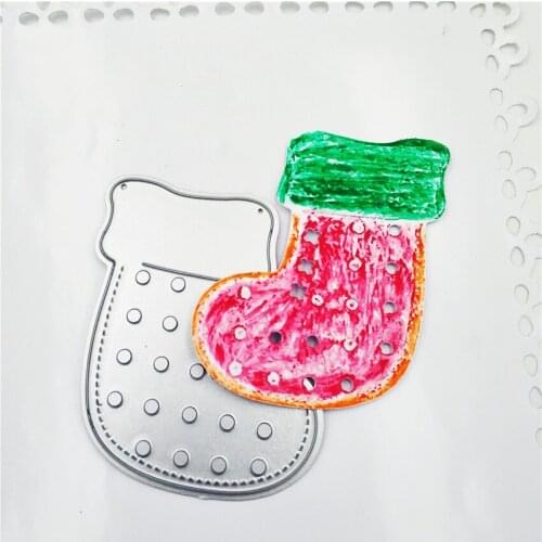 6.1X4.7CM Easter stockings die Cutting dies metal crafts paper die-cutting /DIY embossing Easter Halloween Scrapbooking
