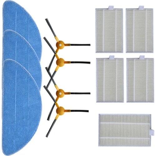 HEPA Filter Side Brush Mop Cloth For ABIR X6 X5 X8 Robot Vacuum Cleaner Filter Parts Accessories
