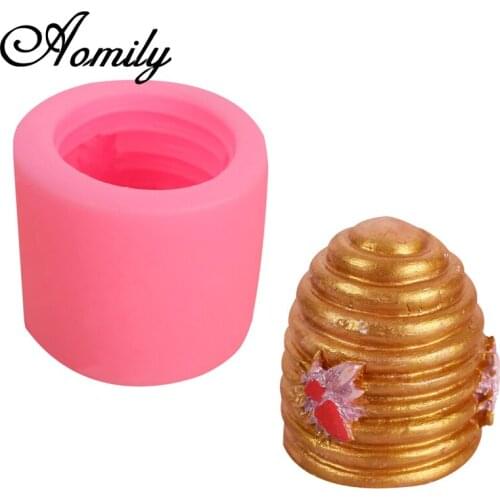 Aomily Hornets Nest Shape Cake Molds Pastry Chocolate Candy Jelly Cake Mould Kitchen Silicone Fondant Mold Bakery Accessories