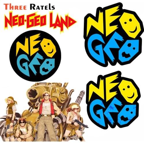 Three Ratels F686 for Neo Geo Round Sign Car Stickers Waterproof Surfboard Decal Windows Scratch Proof Anime Car Styling