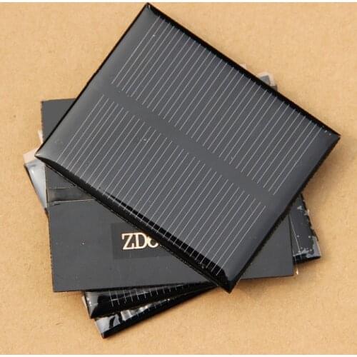 BUHESHUI Wholesale 0.5W 5.5V 90MA Monocrystalline Solar Cell Solar Panel Module DIY Solar Charger 68x55.6MM 100pcs Free shipping