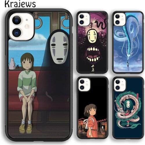 Krajews Anime Spirited Away Studio Ghibli Phone Case Cover For iPhone 5s SE 2020 6s 7 8 plus X XS XR 11 12 mini pro max Shell