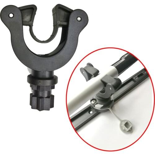 Rowing Inflatable Boat Kayak Paddle Holder Clip Track Mounted Oars Grip Supporter SUP Leash Plug Adapter