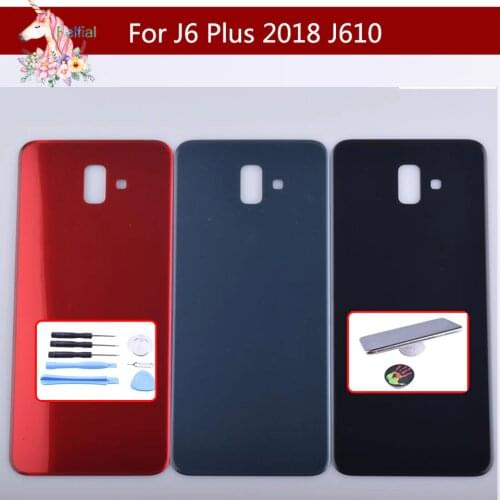 For Samsung Galaxy J6 Plus 2018 J610 J610F SM-J610F Housing Battery Door Rear Back Cover Case j610 Chassis Shell Replacement