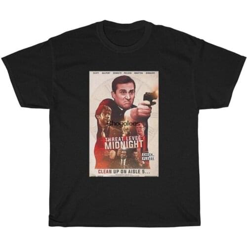 Threat Level Midnight Poster T Shirt motion picture cinema romance action movie Gift for men and women