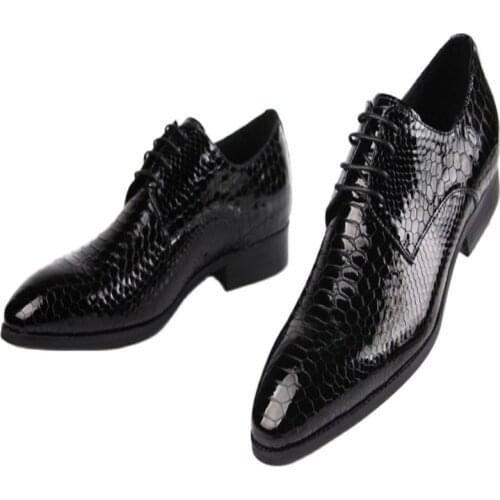 JMH Men's Patent Leather Shoes