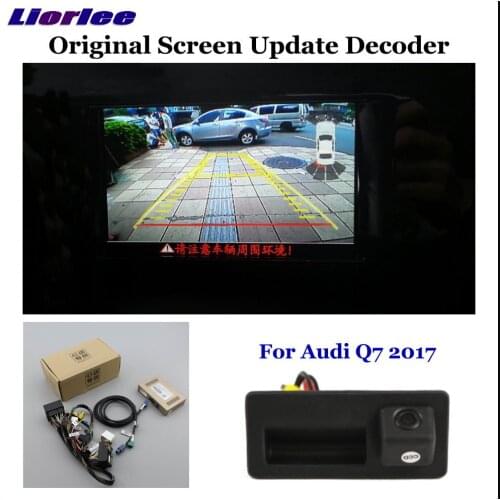 HD Reversing Parking Camera For Audi Q7 (4M) 2017 2018 Rear View Backup CAM Decoder Accessories Alarm System