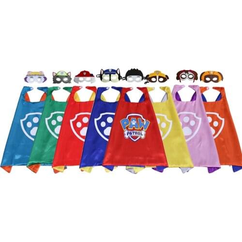 Paw Patrol Toy Set Halloween Children Dog pat patrouille Anime Figure Cosplay Costume Patrulla Canina Mask Cloak Kids Toys