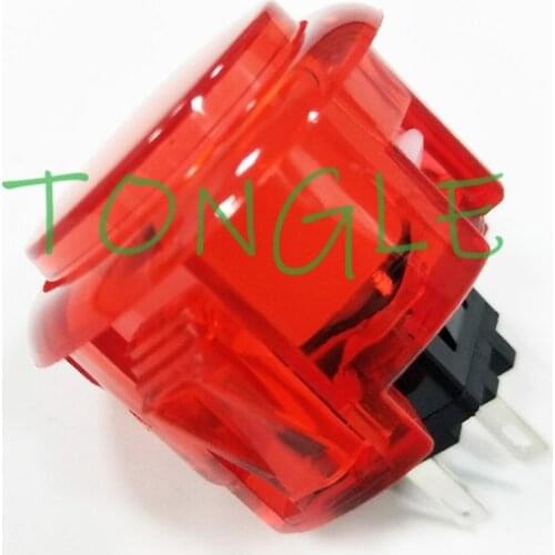 Copy SANWA OBSC-30 Push Button Clear 30MM Round Button Built-in Microswitch Transparent Crystal Buttons Arcade Joytstick DIY