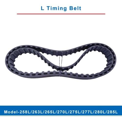 L timing belt trapezoid teeth model-258L/263L/265L/270L/275L/277L/280L/285L transmission belt width 20/25mm for L timing pulley