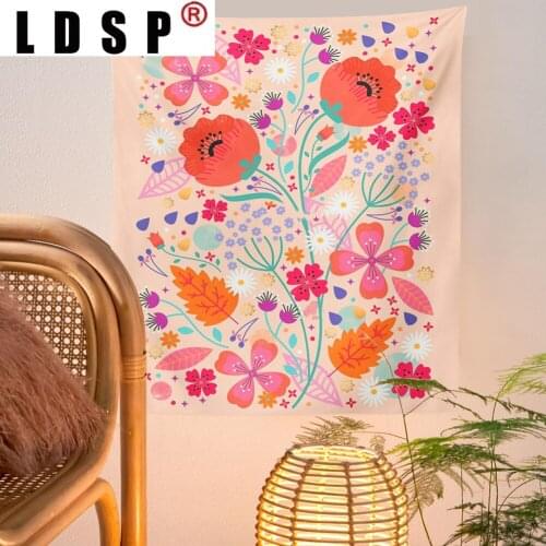 LDSP Flower Bohemia Tapestry Wall Hanging Carpet Beach Towel Background Cloth Blanket Yoga Mats Art Bedroom Dorm Home Decor