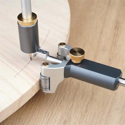 Woodworking Marking Gauge Straight Arc Curve Line Scriber Fine-tuning Parallel Drawing Line Ruler Automatic Line Drawing Tool