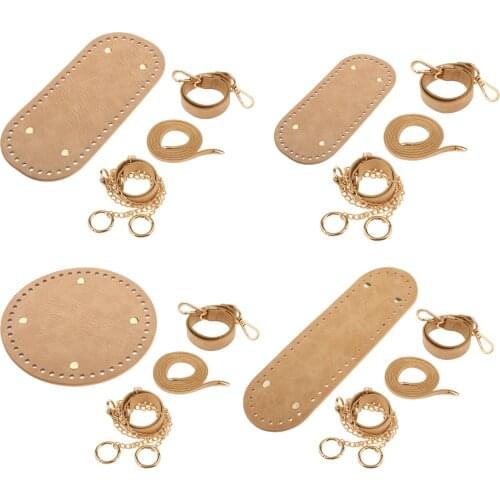 5Pcs Leather Bag Bottom Base Drawstring for Shoulder Cross Body Bag Making Parts