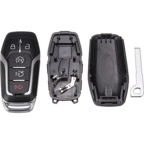 For Ford F-150 2015-2017 for Explorer Edge Fusion 5 Buttons Modified Flip Folding Remote Key Flip Fob Shell Car Key Case