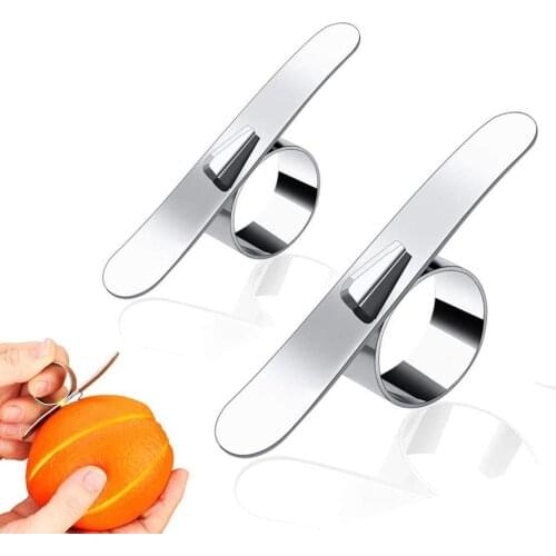 Orange Peeler Round Ring Stainless Steel Fruit Peel Cutter Lemon Peeler Kitchen Accessories Knife Kitchen Gadgets