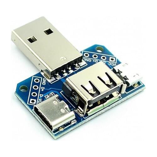 USB Head Switchboard Male USB Connector to Type-c Micro Female USB 2.54-4P transfer test board USB adapter plate XY-USB4 Module