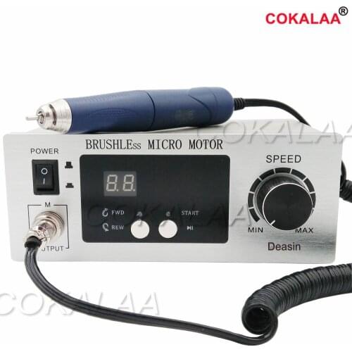 NEW 70,000 RPM Non-Carbon Brushless Aluminium Shell Dental Micromotor Polishing Unit With Lab Handpiece Micro Motor