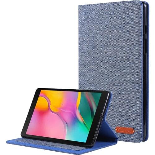 Premium PU Leather Case with Wallet Slot for Samsung Galaxy Tab A7 Lite 2021 T220 T225 Flip TPU Protective Cover+Pen