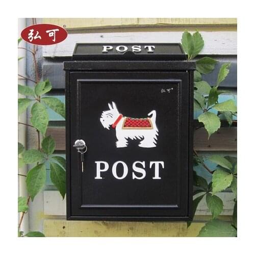 Garden decor / Villa mailbox / newspaper box / European-mailbox / outdoor pastoral retro-mail / message box / mailbox/Home decor