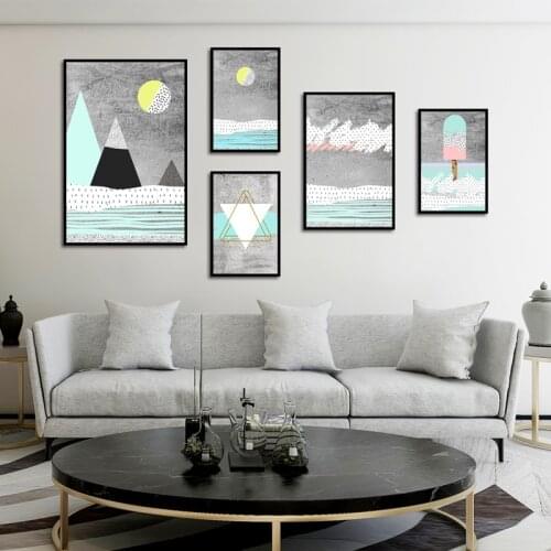 Nordic Abstract Art Posters Irregular Graphics Canvas Paintings Modern Minimalist Paintings and Prints Home Decor Bedroom Murals