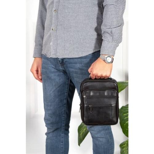 Genunie Leather Men Handbag Crossbody Travel Shoulder Body Bag Belt Fanny Messanger Hand Bag Pack Purse Passsport Strap Turkey