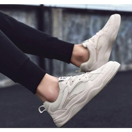 Light mens Fashion solid slip shoes sapato sports hot zapatos causal Men Sneakers white fashion man hombre on summer Casual 39