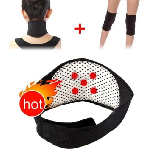 Tourmaline Self Heating Magnetic Therapy Neck Pad & Kneepad Support
