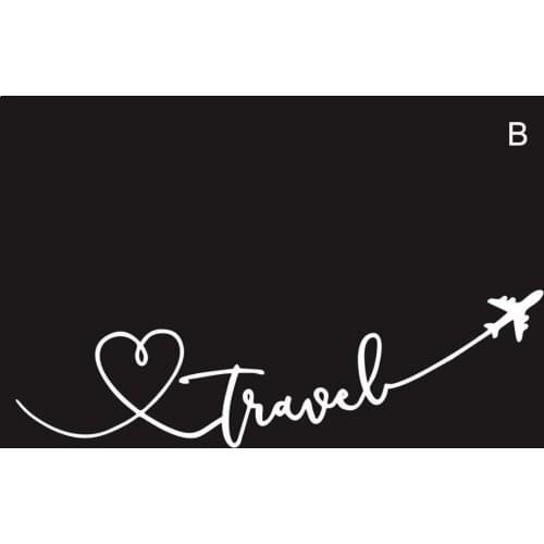 19.5cm*5.5cm Cartoon Interesting Love Travel Aeroplane Car Vinyl Pattern Sticker Special Decal Delicate L8N3