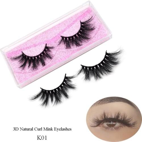 Visofree Beauty mink eyelashes 3D MINK Full Volume False Eyelashes Cross Dramatic Fake Eye Lashes Professional Makeup Lashes
