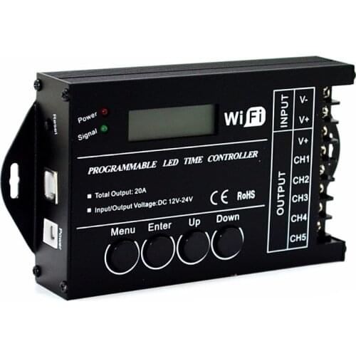 Wifi mobile phone control TC421 time controller programmable led lamp controller