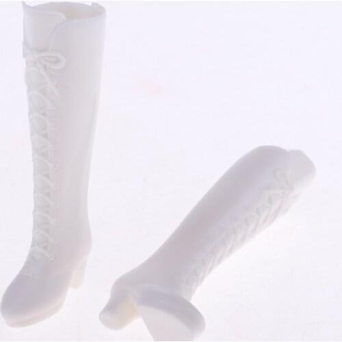 1/6 Smart BJD Dolls Shoes White Boots for Momoko for Blythe for DOD SD DD Clothing Accessory