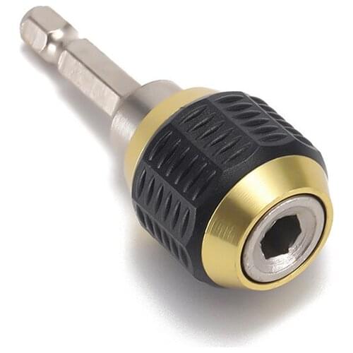 1 pcs 60mm Big Head Pop-up Hexagon Shank Quick Coupling 1/4 Inner Hex self-locking Connecting Rod Drill Bit Holder Drill