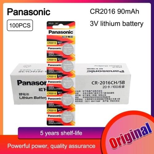 100pcs CR2016 CR 2016 BR2016 DL2016 LM2016 KCR2016 ECR2016 Panasonic button 3v battery control toy car lithium battery watch