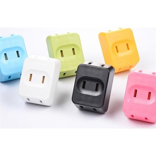 2018 New Mini Outlet Power Converter Charger Wall Socket Adapter Travel Splitter Converter Socket One To Three Power Conversion